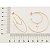 ARGOLA FOLHEADO A OURO ARO DUPLO COM CRUZ. MED 4,70CM ROMMANEL 526482 - Imagem 3