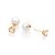 BRINCO FOLHEADO A OURO COM ZIRCÔNIAS E PÉROLAS. MED 1,7CM ROMMANEL 525367 - Imagem 2