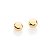 BRINCO FOLHEADO A OURO BOLA LISA. MED 4MM ROMMANEL 520246 - Imagem 1