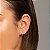 ARGOLA FOLHEADO A OURO COM ZIRCÔNIAS. MED 1CM ROMMANEL 526511 - Imagem 2