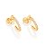 ARGOLA FOLHEADO A OURO COM ZIRCÔNIAS. MED 1CM ROMMANEL 526511 - Imagem 1