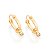 ARGOLA INFANTIL FOLHEADO A OURO COM ZIRCÔNIA PENDURADO. MED 1,3CM ROMMANEL 522959 - Imagem 1