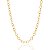 GARGANTILHA FOLHEADA A OURO ELO CADEADO GRANDE. MED 45CM ROMMANEL 532127 - Imagem 1
