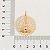 PINGENTE FOLHEADO A OURO NOSSA SENHORA APARECIDA. MED 3,5CM ROMMANEL 541712 - Imagem 2