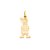 PINGENTE FOLHEADO A OURO MENINO. MED 1,9CM ROMMANEL 540860 - Imagem 1