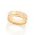 ALIANÇA FOLHEADO A OURO SÍMBOLO DO INFINITO E 1 ZIRCÔNIA 6MM ROMMANEL 512866 - Imagem 1