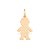 PINGENTE FOLHEADO A OURO MENINO. MED 0,9CM ROMMANEL 540175 - Imagem 1