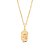 PINGENTE MASCULINO FOLHEADO A OURO FACE DE CRISTO. MED 2,2CM ROMMANEL 540504 - Imagem 2