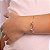 PULSEIRA INFANTIL FOLHEADO A OURO COM PINGENTES FLOR TULIPA E BORBOLETA. MED 16CM ROMMANEL 551673 - Imagem 2