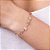 PULSEIRA INFANTIL FOLHEADO A OURO PEDRAS COLORIDAS E BORBOLETAS. MED 14CM ROMMANEL 550849 - Imagem 2