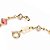 PULSEIRA INFANTIL FOLHEADA A OURO PEDRAS COLORIDAS E PÉROLAS. MED 14CM ROMMANEL 550851 - Imagem 2
