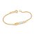PULSEIRA INFANTIL FOLHEADO A OURO COM PLAQUINHA RETÂNGULAR. MED 14CM ROMMANEL 550216 - Imagem 1