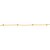 PULSEIRA INFANTIL FOLHEADO A OURO COM GLOBOS VAZADOS. MED 14CM ROMMANEL 550854 - Imagem 2