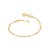 PULSEIRA INFANTIL FOLHEADO A OURO PINO DIAMANTADO. MED 14CM ROMMANEL 550744 - Imagem 1
