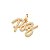 PINGENTE PAZ FOLHEADO A OURO COM ZIRCÔNIAS. MED 1,7CM ROMMANEL 542320 - Imagem 1