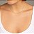CORRENTE FOLHEADO A OURO FIO CADEADO. MED 42CM ROMMANEL 530431 - Imagem 2