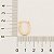 ARGOLA LISA FOLHEADO A OURO FORMATO OVAL. MED 1,8CM ROMMANEL 520902 - Imagem 2