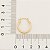 ARGOLA LISA FOLHEADO A OURO. MED 1,8CM ROMMANEL 520807 - Imagem 2