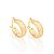 ARGOLA FOLHEADO A OURO COM CIRCULOS VAZADOS. MED 1,4CM ROMMANEL 523180 - Imagem 1