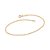 TORNOZELEIRA FOLHEADO A OURO PINO DIAMANTADO. MED 23/25CM ROMMANEL 550745 - Imagem 1