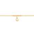TORNOZELEIRA FOLHEADO A OURO COM CRISTAL. MED 23/25CM ROMMANEL 550355 - Imagem 2