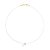 GARGANTILHA FIO DE NYLON FOLHEADO A OURO PONTO DE LUZ. MED 40/42CM ROMMANEL 531837 - Imagem 1