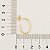 ARGOLA LISA FOLHEADO A OURO FORMATO OVAL. MED 2,2CM ROMMANEL 523960 - Imagem 2