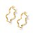 ARGOLA FOLHEADO A OURO FORMATO ONDULADO. MED 2,7CM ROMMANEL 522568 - Imagem 1