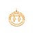 PINGENTE FOLHEADO A OURO AMO MEUS FILHOS. MED 3,4CM ROMMANEL 542077 - Imagem 1