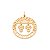 PINGENTE FOLHEADO A OURO AMO MINHAS FILHAS. MED 3,4CM ROMMANEL 542076 - Imagem 1