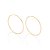 ARGOLA GRANDE ARO FINO FOLHEADO A OURO. MED 7CM ROMAMNEL 522925 - Imagem 1
