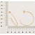 ARGOLA FOLHEADO A OURO COM DETALHES DIAMANTADOS. MED 3,7CM ROMMANEL 524199 - Imagem 2