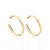 ARGOLA LISA FOLHEADO A OURO. MED 3,9CM ROMMANEL 522901 - Imagem 1