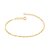 PULSEIRA FOLHEADO A OURO FIO CINGAPURA. MED 18/19 CM ROMMANEL 550417 - Imagem 1