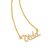 GARGANTILHA FOLHEADO A OURO ESCRITO VIDA, COM ZIRCÔNIAS. MED 45CM ROMMANEL 532080 - Imagem 1