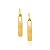 ARGOLA LISA FOLHEADO A OURO. MED 1,9CM ROMMANEL 520402 - Imagem 3