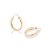 ARGOLA LISA FOLHEADO A OURO. MED 1,9CM ROMMANEL 520402 - Imagem 2