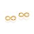 BRINCO FOLHEADO A OURO SÍMBOLO DO INFINITO. MED 0,9CM ROMMANEL 525114 - Imagem 1