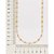 GARGANTILHA FOLHEADO A OURO COM PEDRAS COLORIDAS. MED 42CM ROMMANEL 530871 - Imagem 3