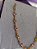 GARGANTILHA FOLHEADO A OURO COM PEDRAS COLORIDAS. MED 42CM ROMMANEL 530871 - Imagem 5