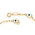 PULSEIRA FOLHEADO A OURO OLHO GREGO. MED 19CM ROMMANEL 551411 - Imagem 2
