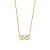 GARGANTILHA INFINITO FOLHEADO A OURO COM ZIRCÔNIAS. MED 42CM ROMMANEL 531228 - Imagem 1