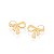BRINCO FOLHEADO A OURO FORMATO LAÇO VAZADO. MED 1,7CM ROMMANEL 524088 - Imagem 1