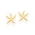 BRINCO FOLHEADO A OURO ESTRELA DO MAR. MED 1,1CM ROMMANEL 525434 - Imagem 1