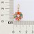 PINGENTE FOLHEADO A OURO FLOR COM PÉTALAS COLORIDAS. MED 1,5CM ROMMANEL 541074 - Imagem 3