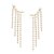 EAR CUFF FOLHEADO A OURO COM PÉROLAS. MED 8CM ROMMANEL 526659 - Imagem 1