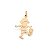 PINGENTE FOLHEADO A OURO MENINO COM BOLA. MED 2,4CM ROMMANEL 541799 - Imagem 1