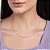 GARGANTILHA FOLHEADO A OURO COM CRISTAIS. MED 45CM ROMMANEL 532110 - Imagem 3