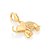 BERLOQUE FOLHEADO A OURO ELEFANTE. MED 2,5CM ROMMANEL 542399 - Imagem 1