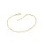 PULSEIRA FOLHEADO A OURO ELOS DE TIL. MED 18CM ROMMANEL 550461 - Imagem 1